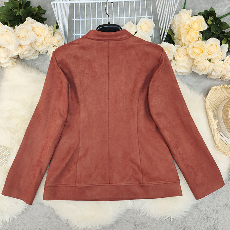 Women's elegant thick autumn coat