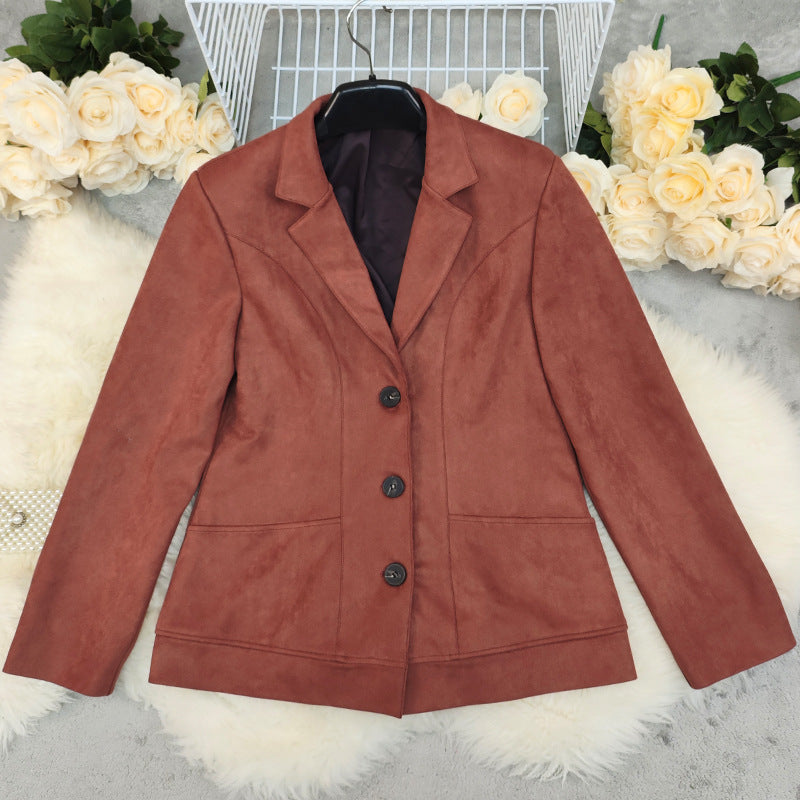 Women's elegant thick autumn coat